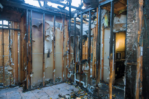 Professional Fire Damage Repair technician working in Erwinna, PA